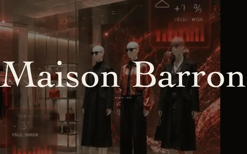 Página de inicio de la web de Maison Barron